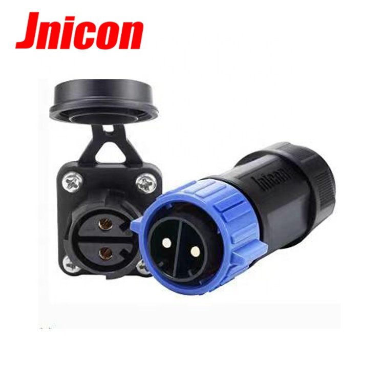 M25 2 core male female IP67 waterproof connector with 10AWG for boat DC power