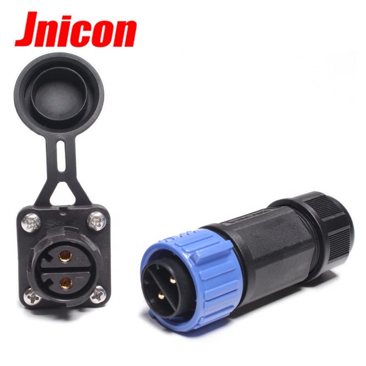 M25 2 core male female IP67 waterproof connector with 10AWG for boat DC power