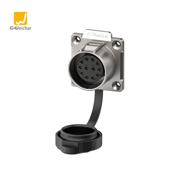 E-Weichat New series Outdoor Indoor LED Lighting 12 Pin LP 24 Electrical Power Adapter IP 68 Waterproof Connector