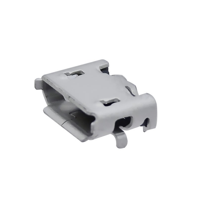 Micro USB 2.0 Type B female socket 5 Pin Straight Curl Edge SMT SMD 90 degree Mini USB connector Right angle Micro Receptacle