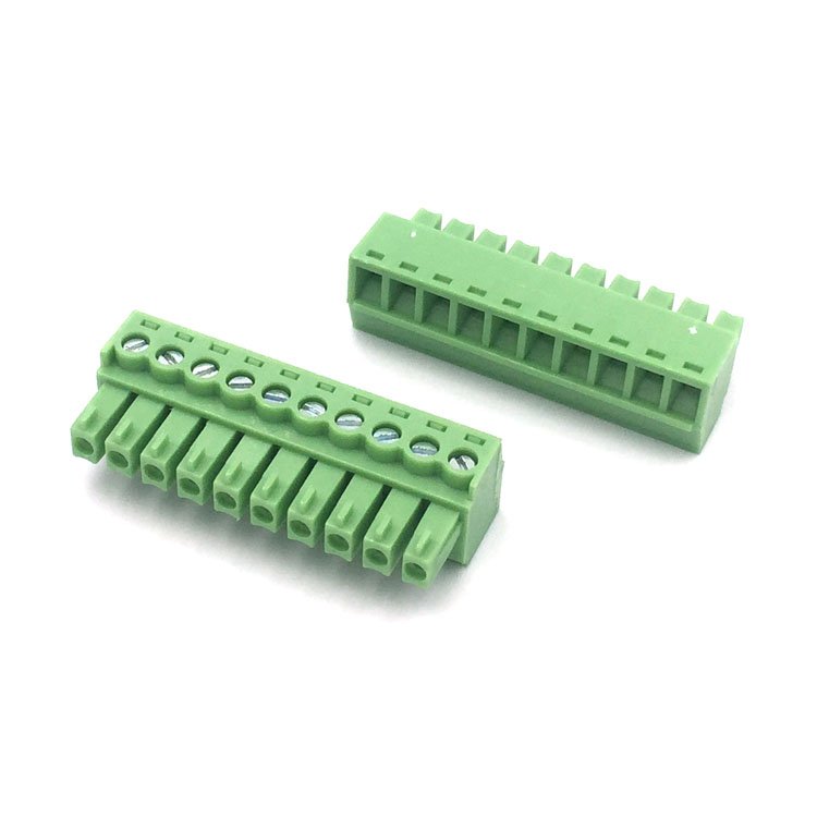 Green Terminal block PH2.54mm connector 2 pin female male Terminal Block pluggable terminal block