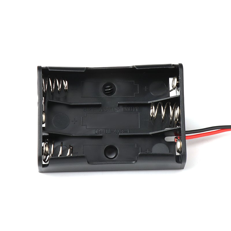 3slots AAA Battery Holders Case 3AAA Battery Holders connector without cover with cable