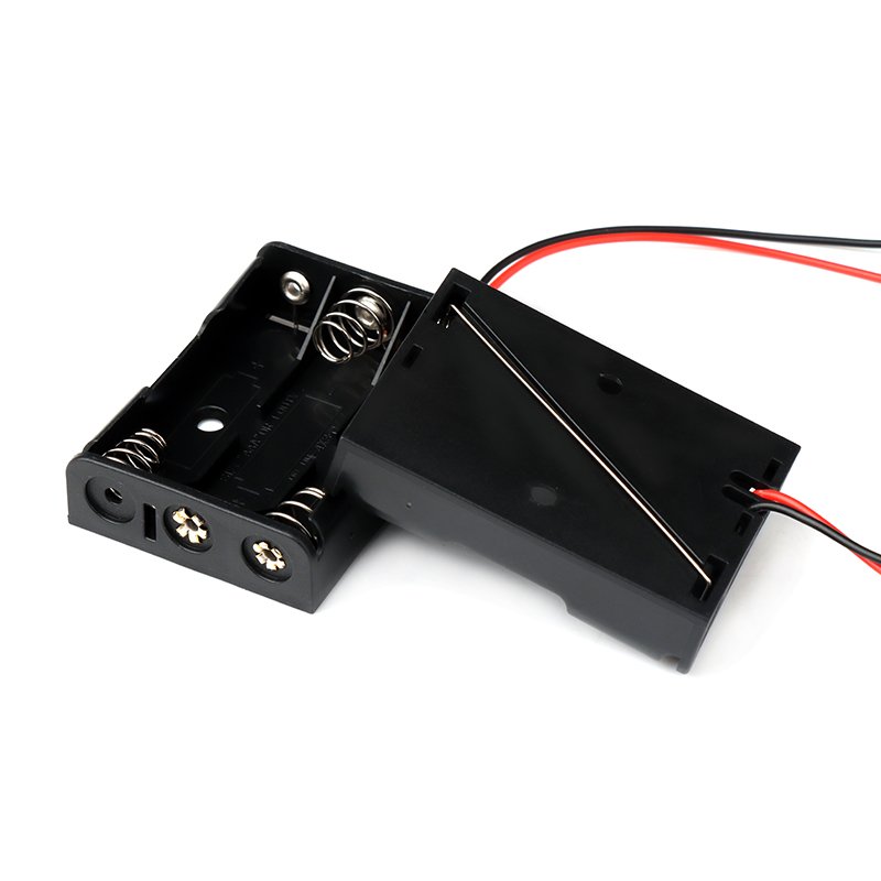 3slots AAA Battery Holders Case 3AAA Battery Holders connector without cover with cable