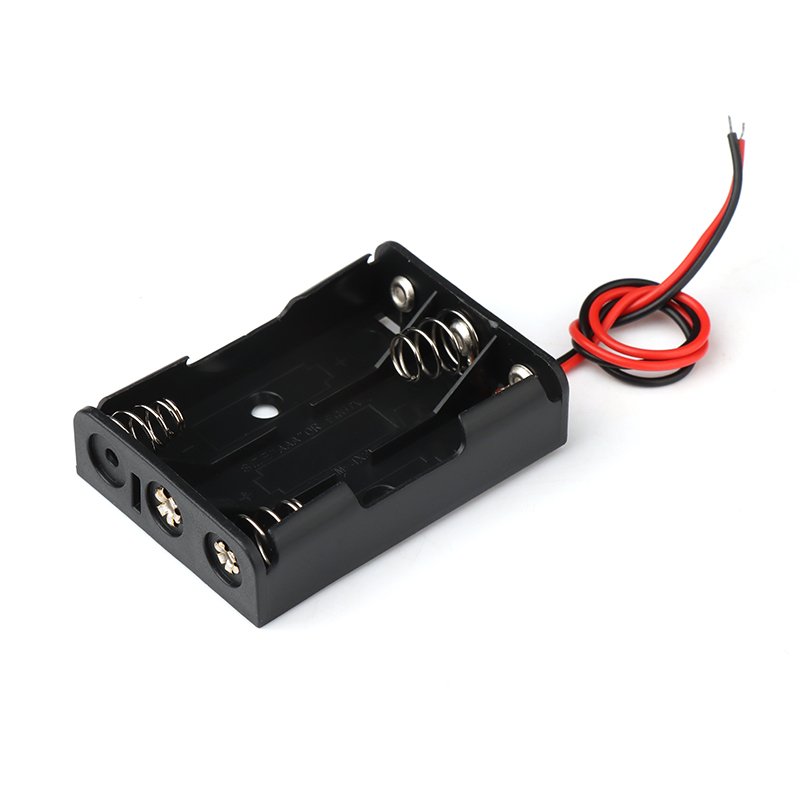 3slots AAA Battery Holders Case 3AAA Battery Holders connector without cover with cable