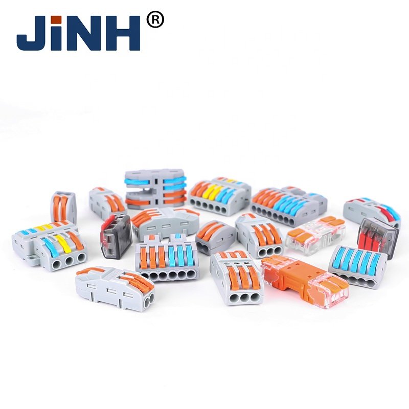 Cable Connector Mini Push in Wire Fast Terminal Splice Conductor LED Light Source Connector Spring Wiring For Cable Connection