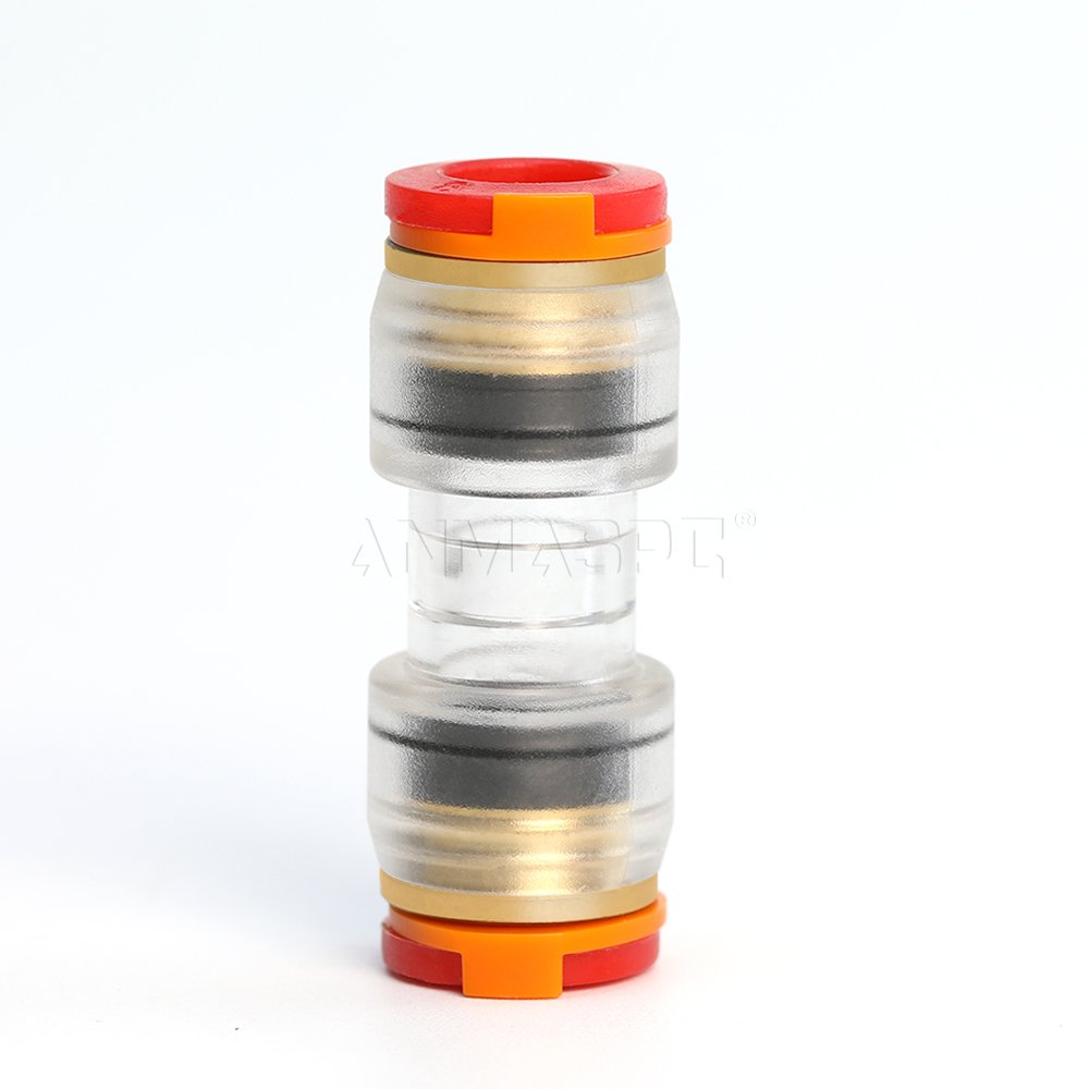 FPU-B Straight connectors Standard HDPE pipe fitting Microduct Push Fit Connector Microduct Connector