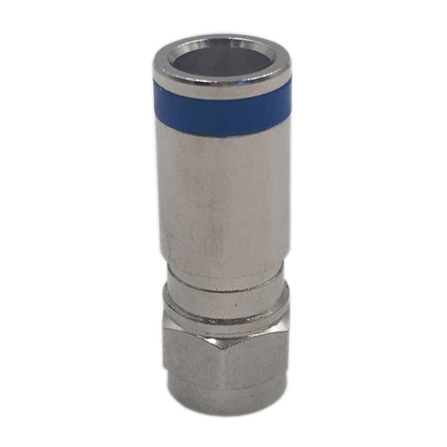 high quality brass zinc nickel gold plating waterproof compression RG6 coaxial F type connector