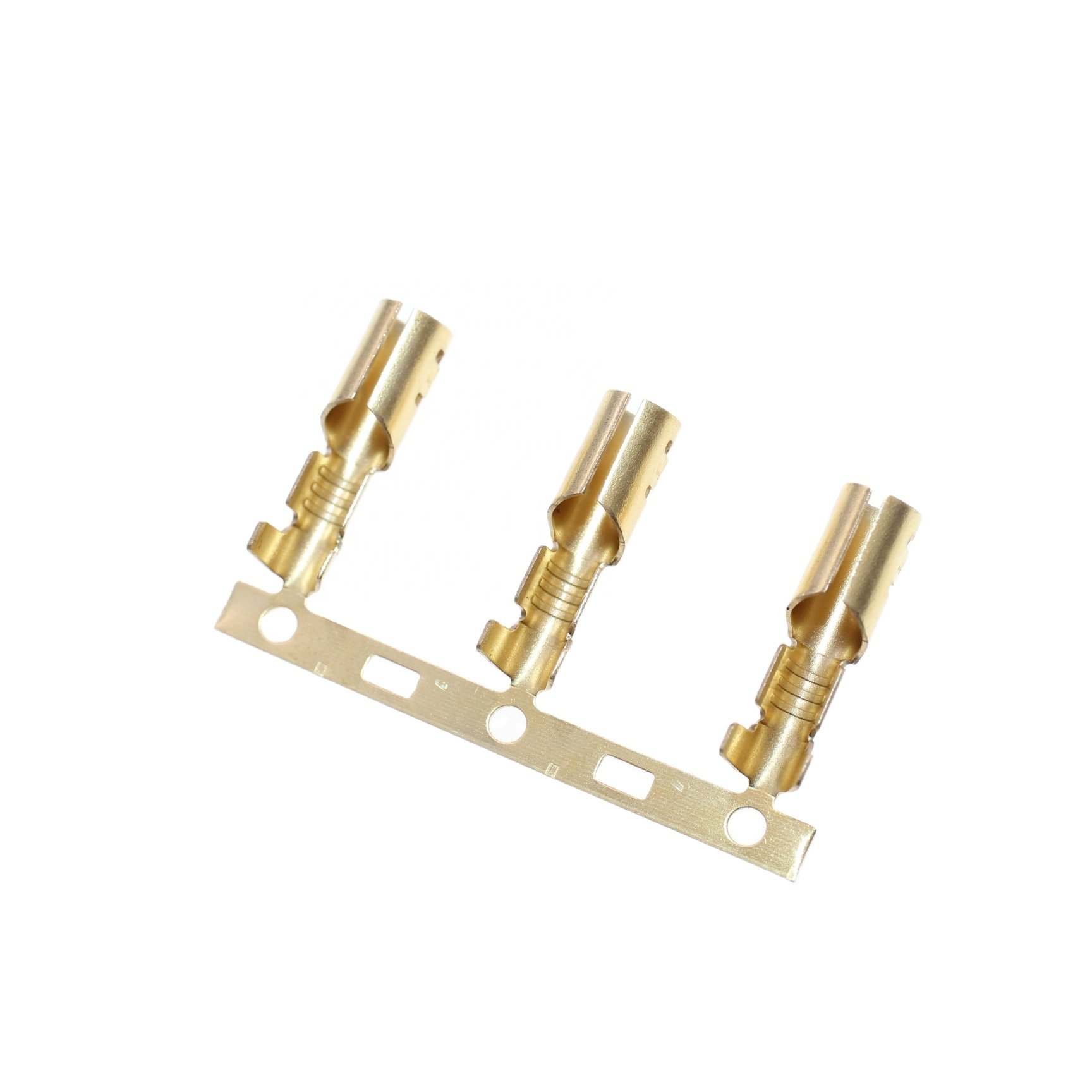 JY7 Custom Dj211-3.5a Brass Bullet Male Butt Non Insulated Terminal Crimp Wire Type Connector Terminal For Car Wire Electrical