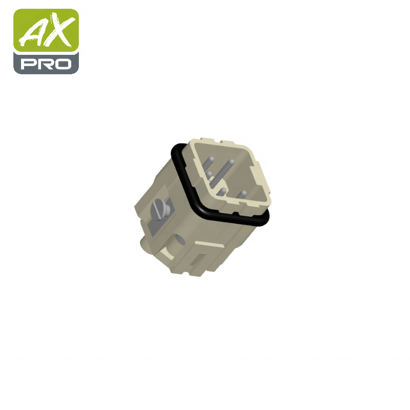 09200042611 Harting Heavy Duty Power Connectors 4 Pin Male Screw Termination Connector for Industrial Applications