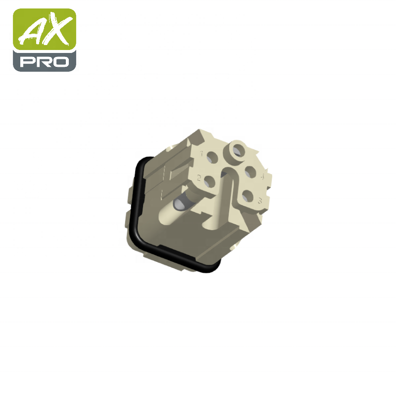 09200042611 Harting Heavy Duty Power Connectors 4 Pin Male Screw Termination Connector for Industrial Applications