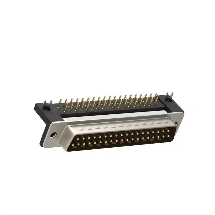 High Density D-SUB 25Pin Male Connector R/A DIP Type DB25 male conector D-SUB 25Pin Connector For PCB