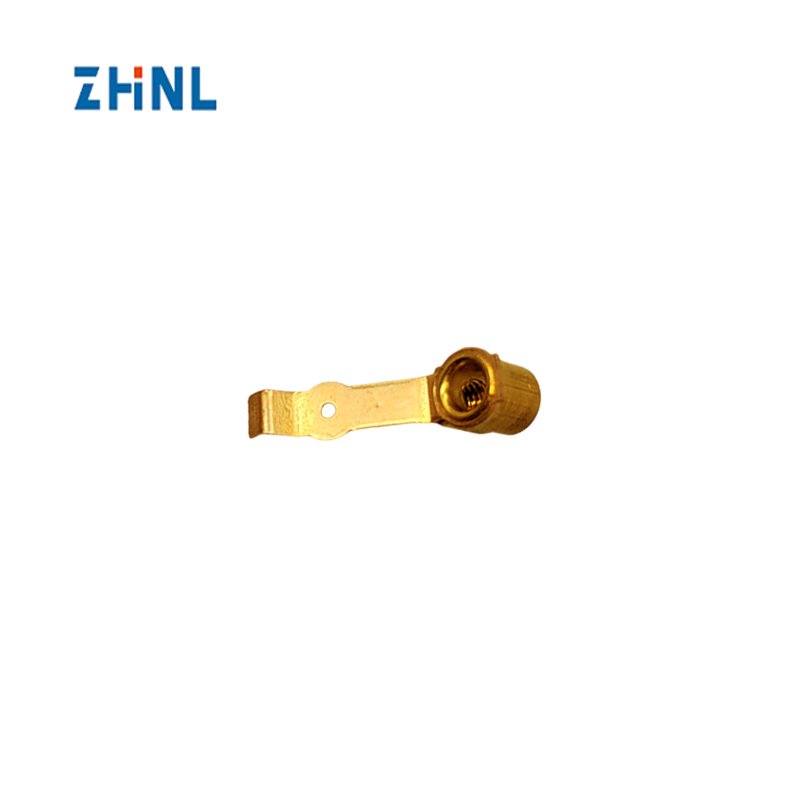 ROHS High Precision Cube Terminal Metal Connector Sockets Conductive Strip Electric Power Stamping Part Brass Electric Contacts