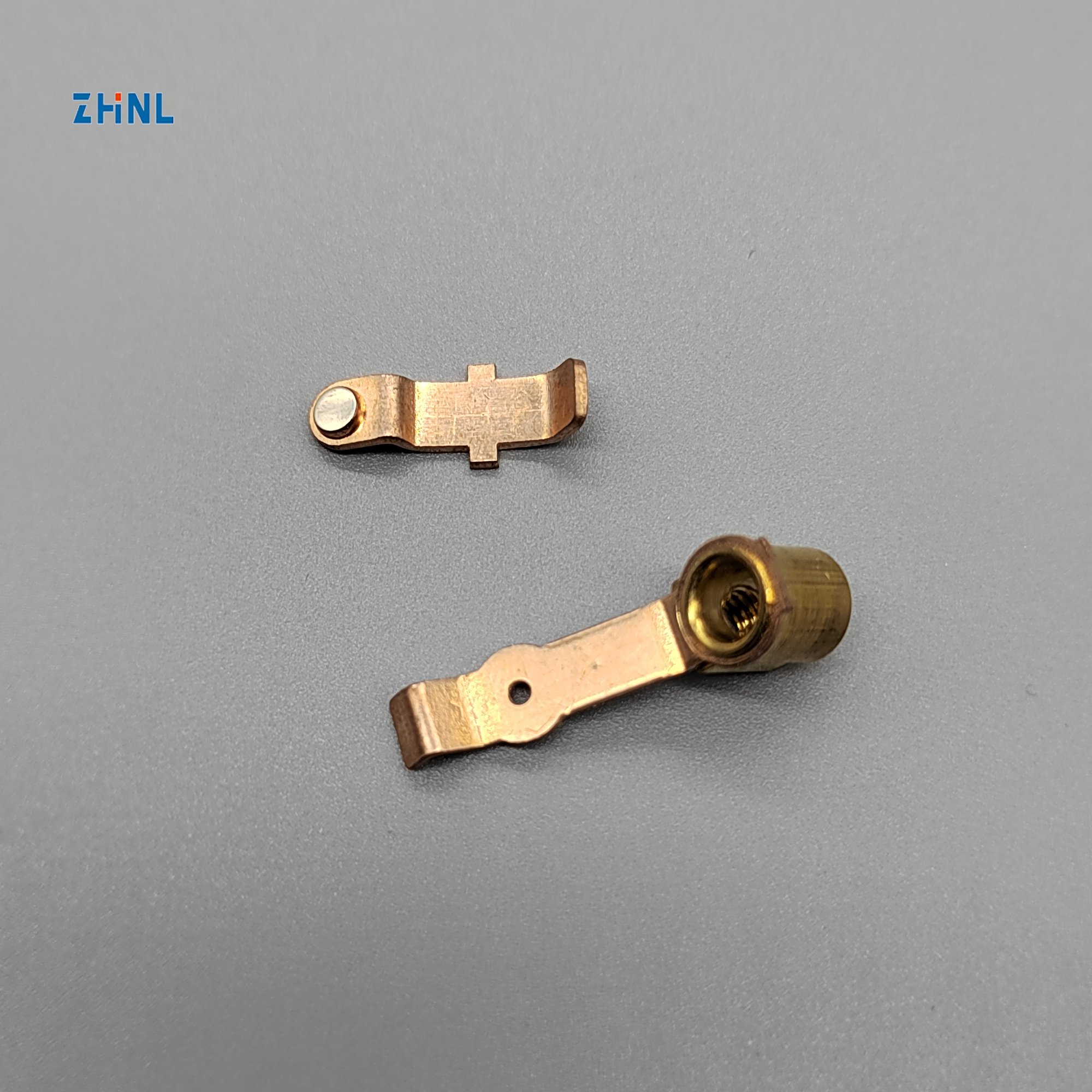 ROHS High Precision Cube Terminal Metal Connector Sockets Conductive Strip Electric Power Stamping Part Brass Electric Contacts