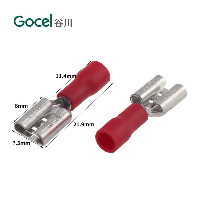 FDD 1.25-250 Cold pressed terminal female red connector terminal connector electronic
