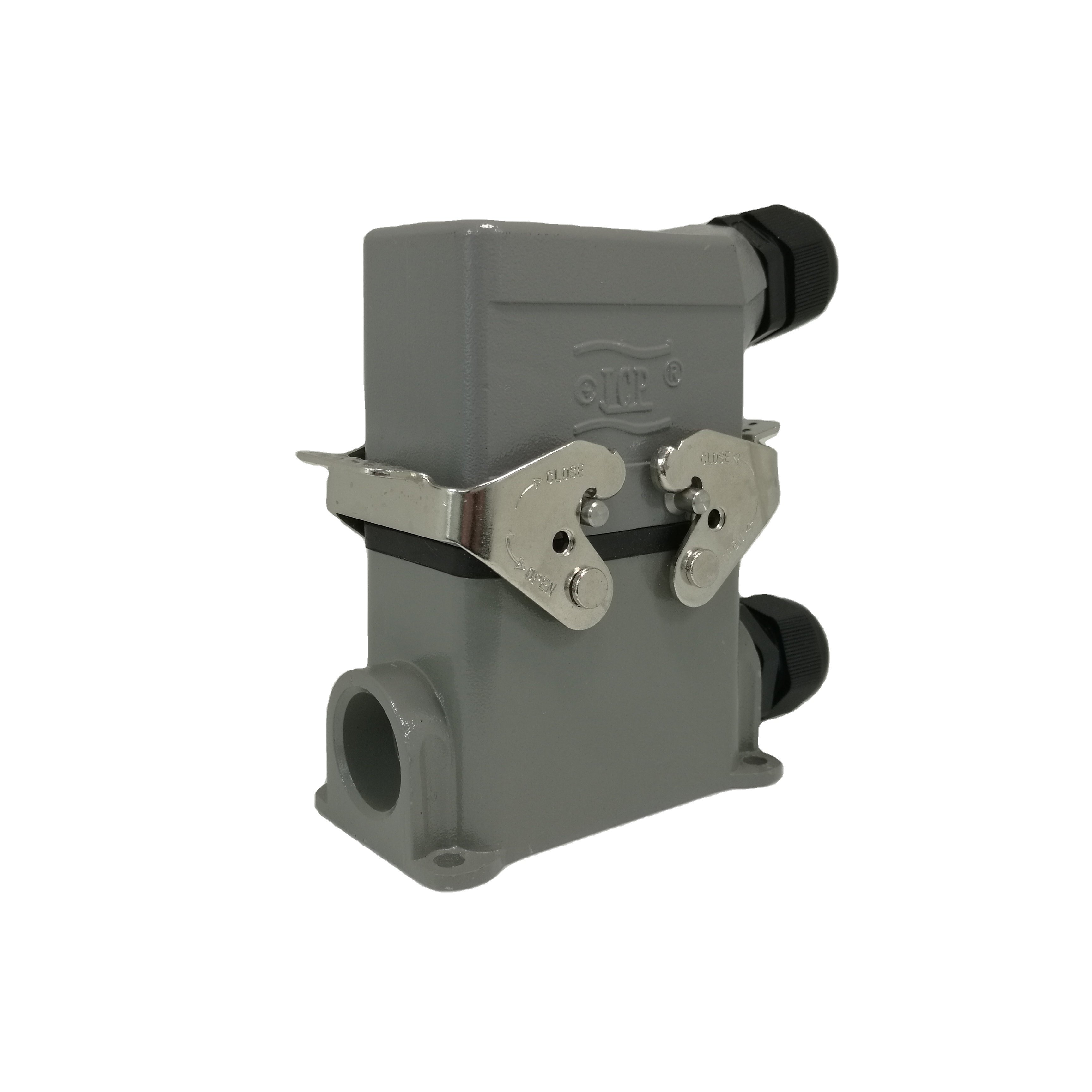 HE024 heavy duty connectors screw terminal and quick lock clamp terminal rectangular connectors