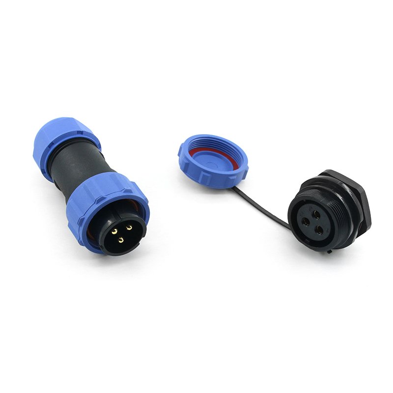 SP21 Waterproof Connector Aviation Male Female Panel Mount IP68 Aviation Plug 2/3/4/5/7/9/12 Pin Cable Circular Connector