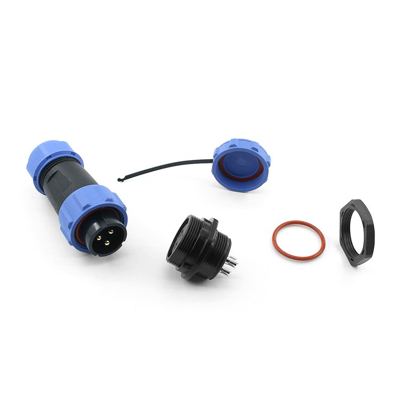 SP21 Waterproof Connector Aviation Male Female Panel Mount IP68 Aviation Plug 2/3/4/5/7/9/12 Pin Cable Circular Connector