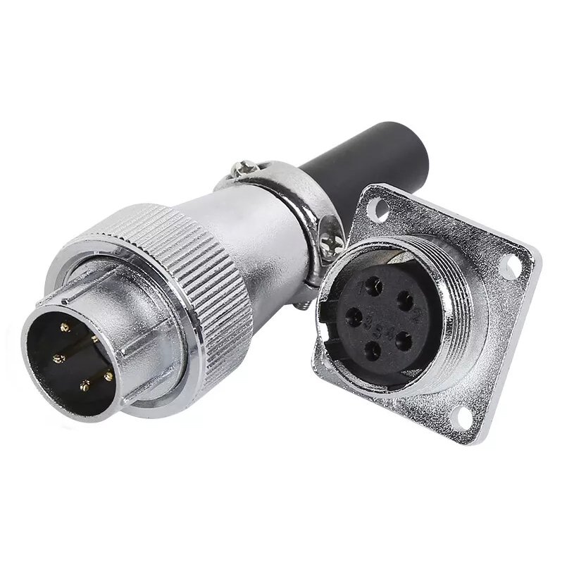 M20 Waterproof Socket Plug WS20 Aviation Connector for 2-12PIN Soldering Wire Board Panel Mount Aviation Plug Connector