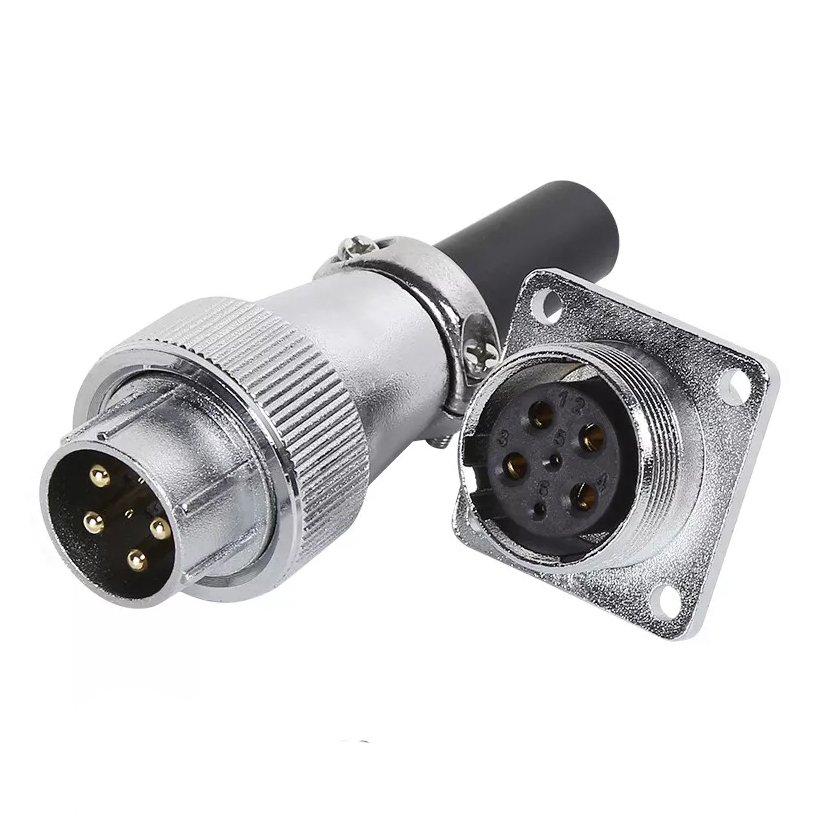 M20 Waterproof Socket Plug WS20 Aviation Connector for 2-12PIN Soldering Wire Board Panel Mount Aviation Plug Connector