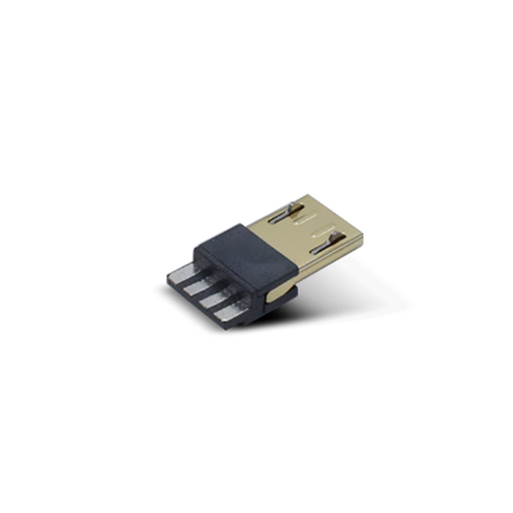 Gold Plated V8 Case Type Micro USB 2.0 Connector 4Pin Solder Male USB AM for Cellphone