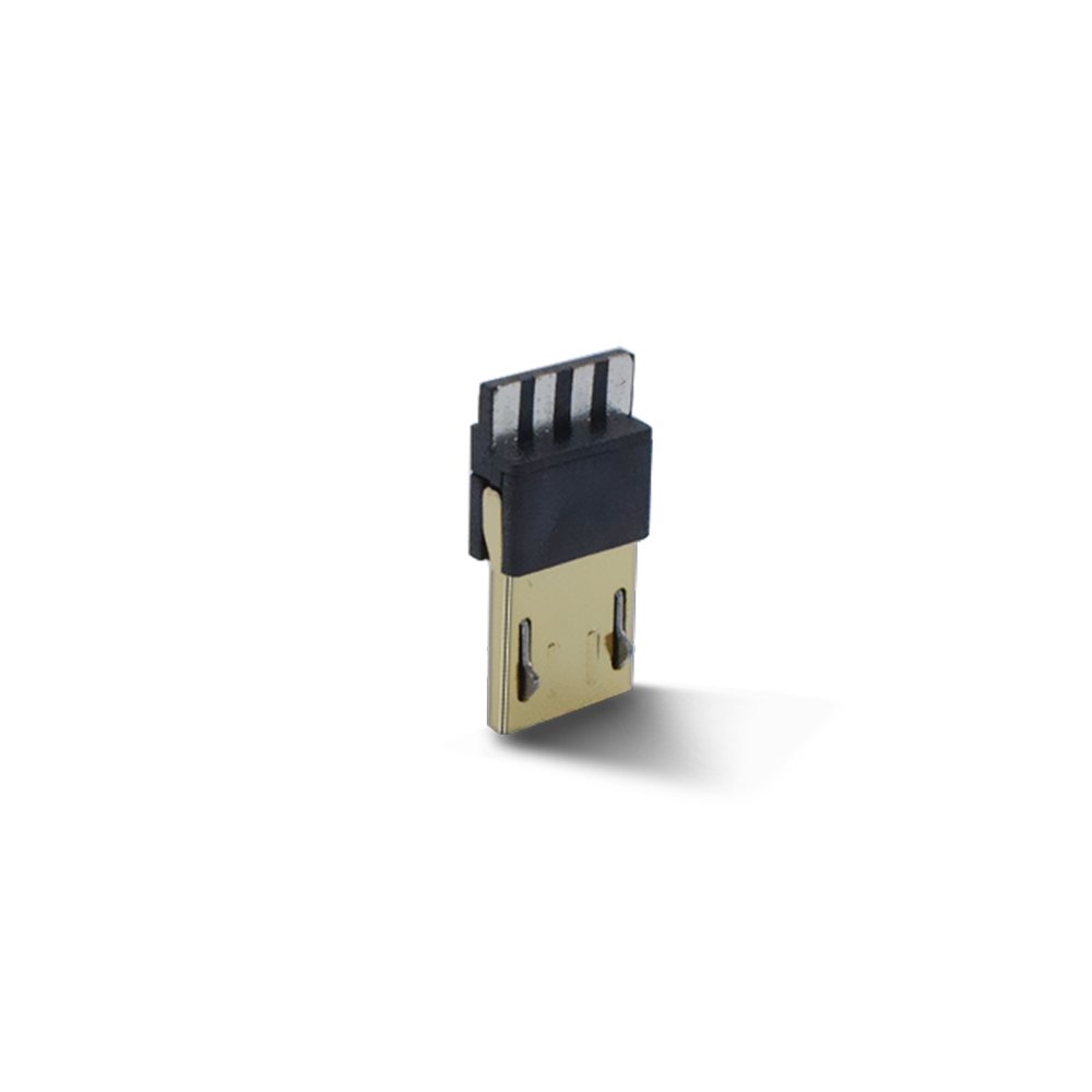 Gold Plated V8 Case Type Micro USB 2.0 Connector 4Pin Solder Male USB AM for Cellphone