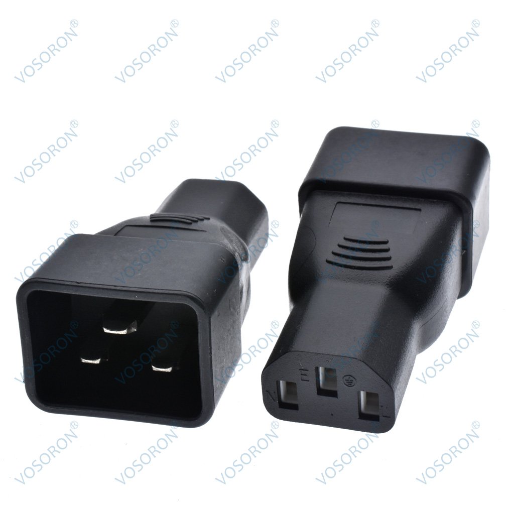 PDU UPS Power IEC Male C13 to Female C20 10A to 16A Adapter IEC Connector