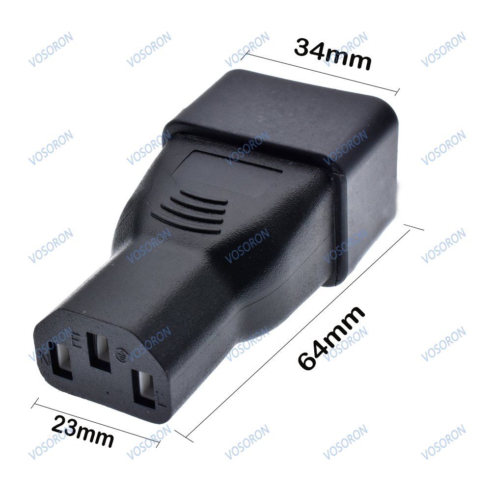 PDU UPS Power IEC Male C13 to Female C20 10A to 16A Adapter IEC Connector