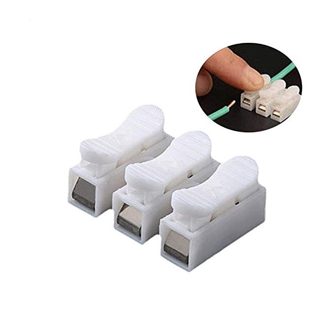 Spring Wire Connector CH-2 CH-3 Electrical Crimp Terminals Block Splice Cable Clamp for Led Strip