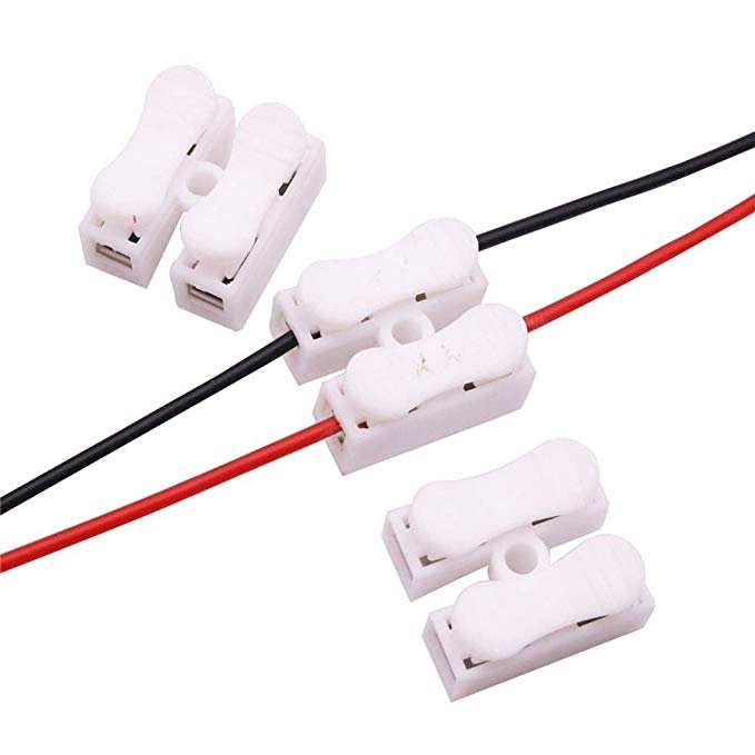 Spring Wire Connector CH-2 CH-3 Electrical Crimp Terminals Block Splice Cable Clamp for Led Strip
