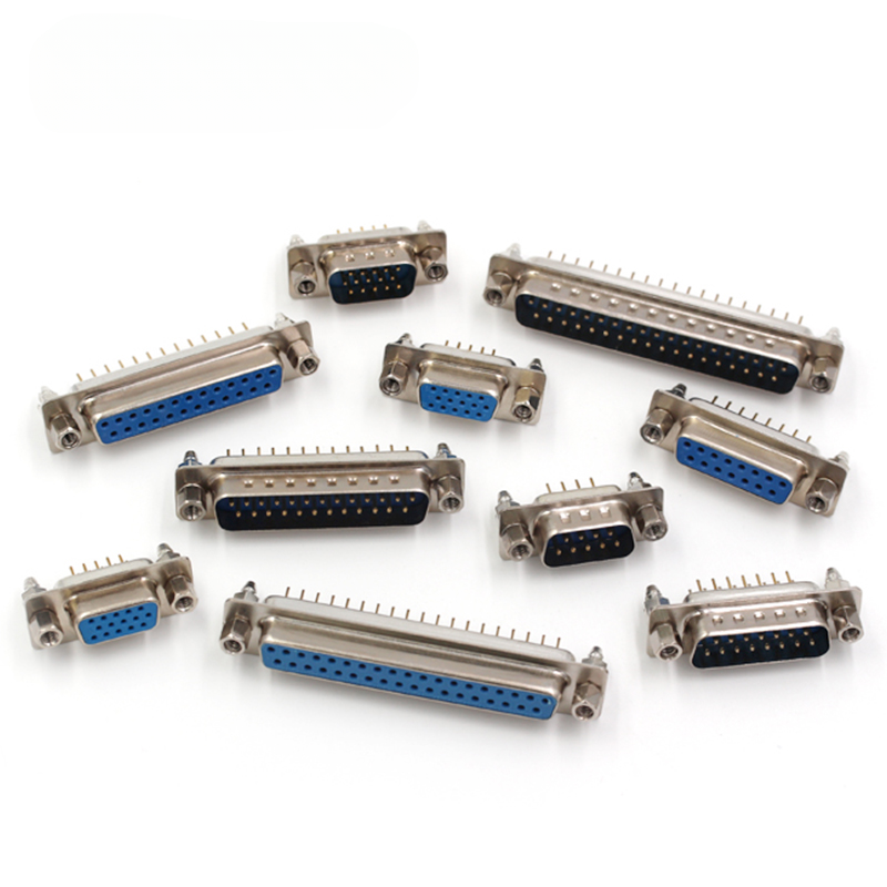 DB9 DB15 DB25 DB37/9/15/25/37 Pin Straight 180 Degree Male Female Plug D-sub PCB Mounting Connector DP9 DP15 DP25 DP37