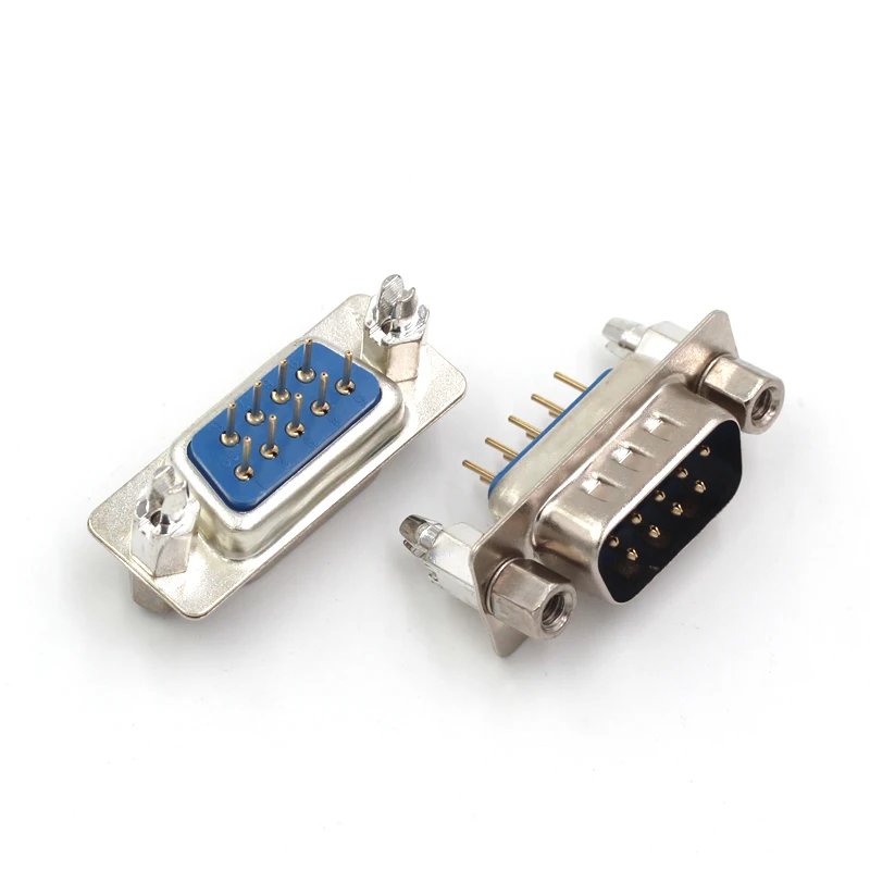 DB9 DB15 DB25 DB37/9/15/25/37 Pin Straight 180 Degree Male Female Plug D-sub PCB Mounting Connector DP9 DP15 DP25 DP37
