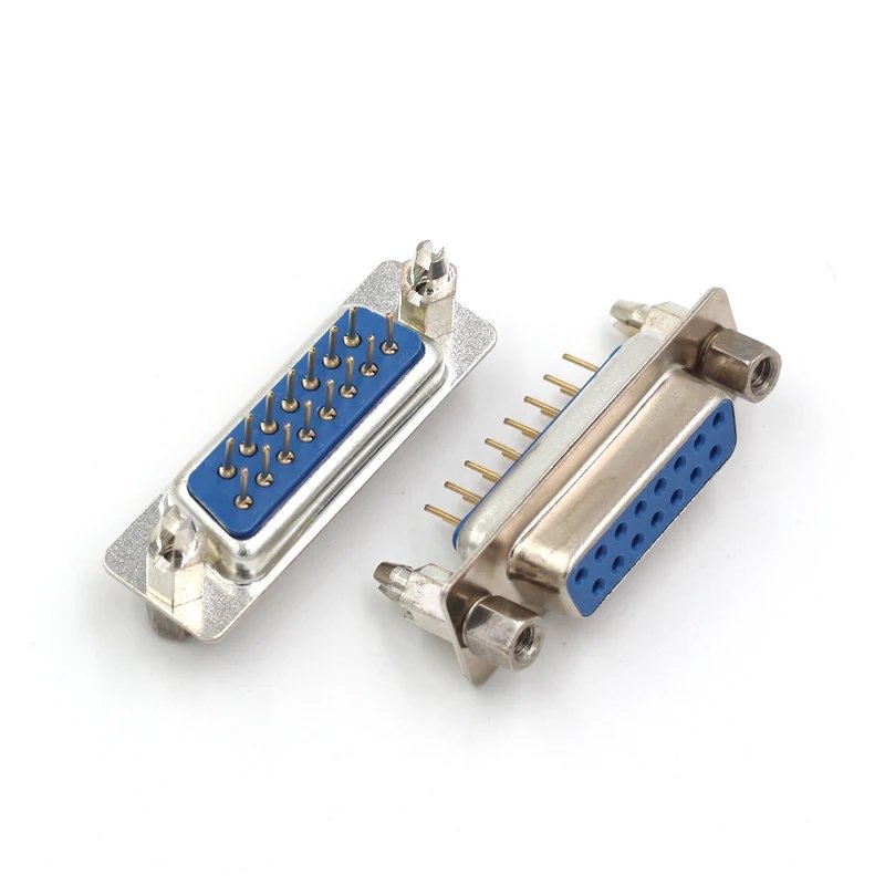 DB9 DB15 DB25 DB37/9/15/25/37 Pin Straight 180 Degree Male Female Plug D-sub PCB Mounting Connector DP9 DP15 DP25 DP37