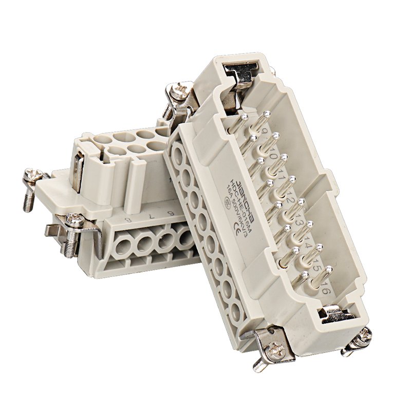 HE032 Waterproof screw connection inner core silver-plated M male pin F female hole heavy-duty connector