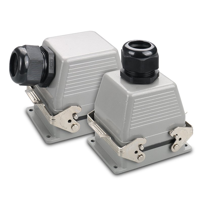 HE032 Waterproof screw connection inner core silver-plated M male pin F female hole heavy-duty connector