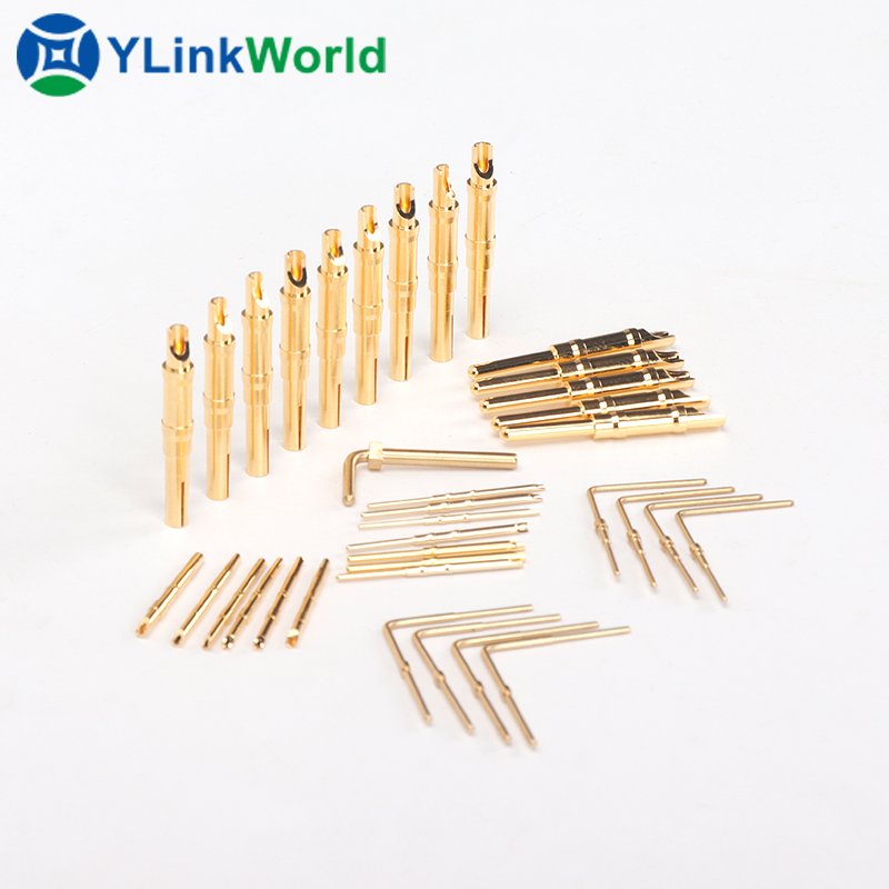 magnet spring loaded pogo pin tht high quality gold plated connector current needle 2 3 4 5 pogo pin connector with screw
