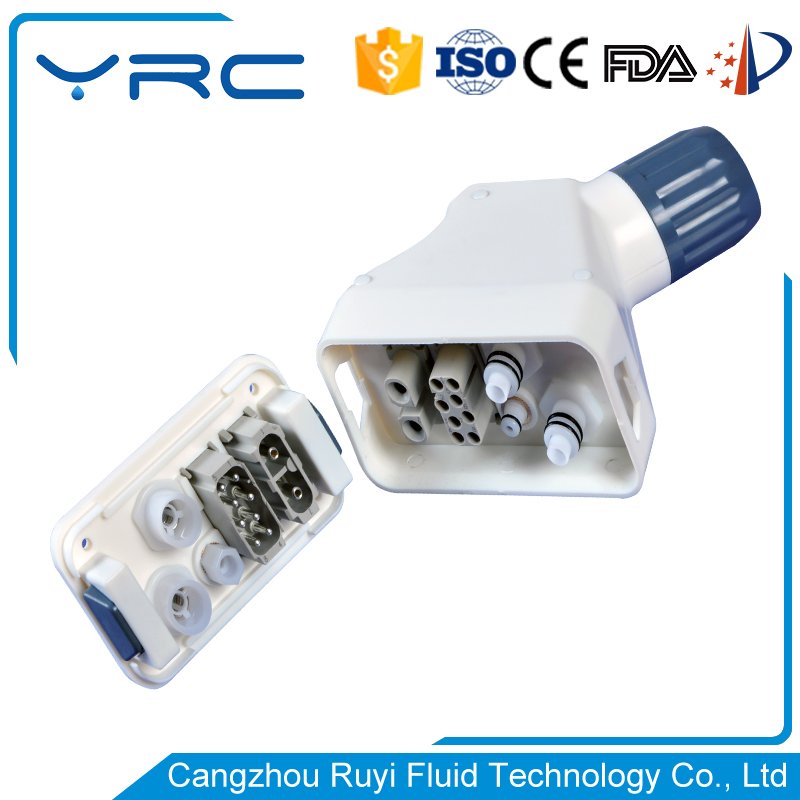 quick connect hybrid connector for IPL handle piece