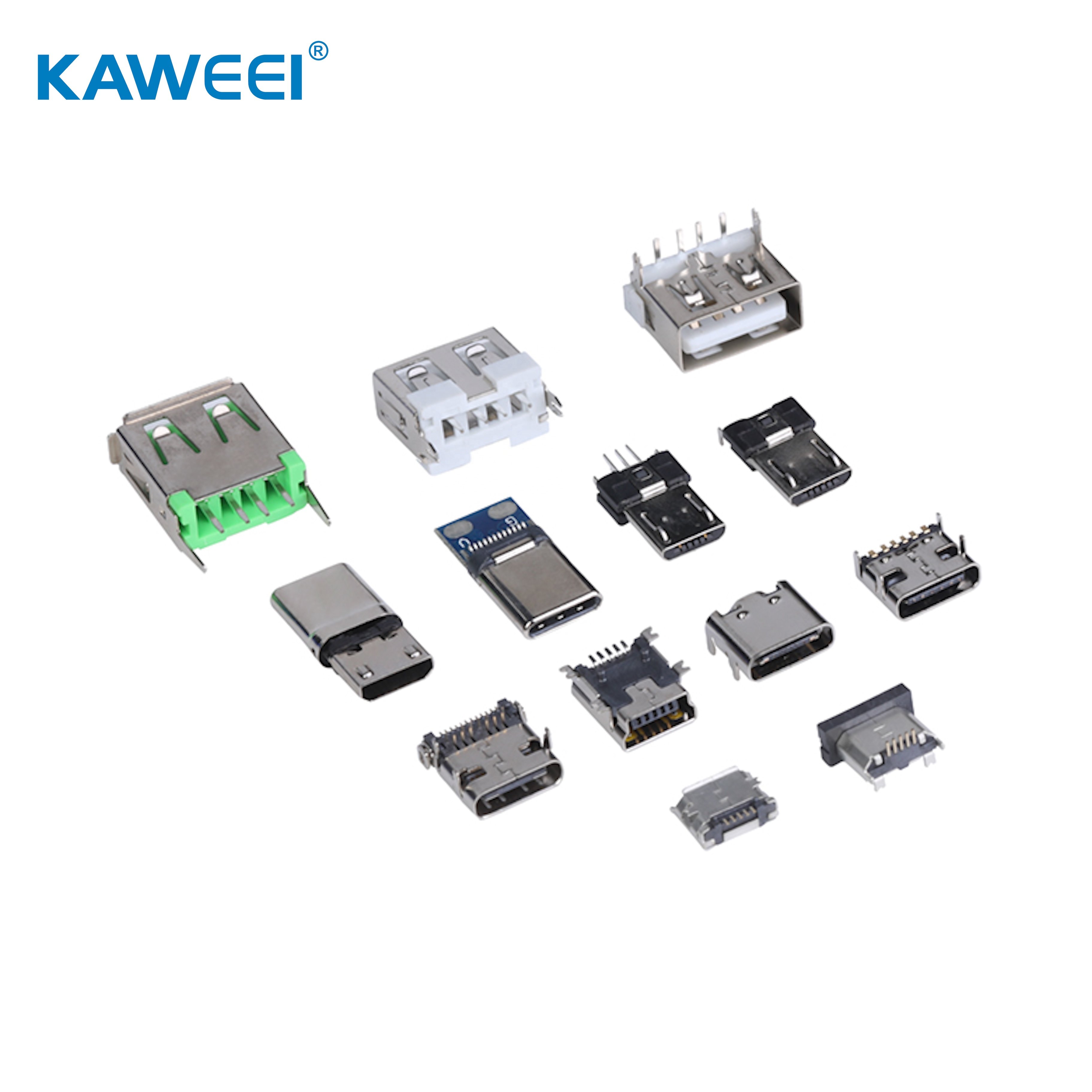Customized High Quality Vertical Type Micro Mini USB SMD Male Connector 5 pin for Android Data Connector