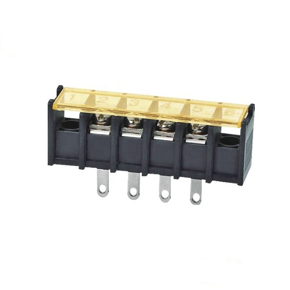 hot sales HB950M 6.35/7.62/8.25/9.5mm pitch pcb connector 30A 300V barrier terminal block with top cover for power