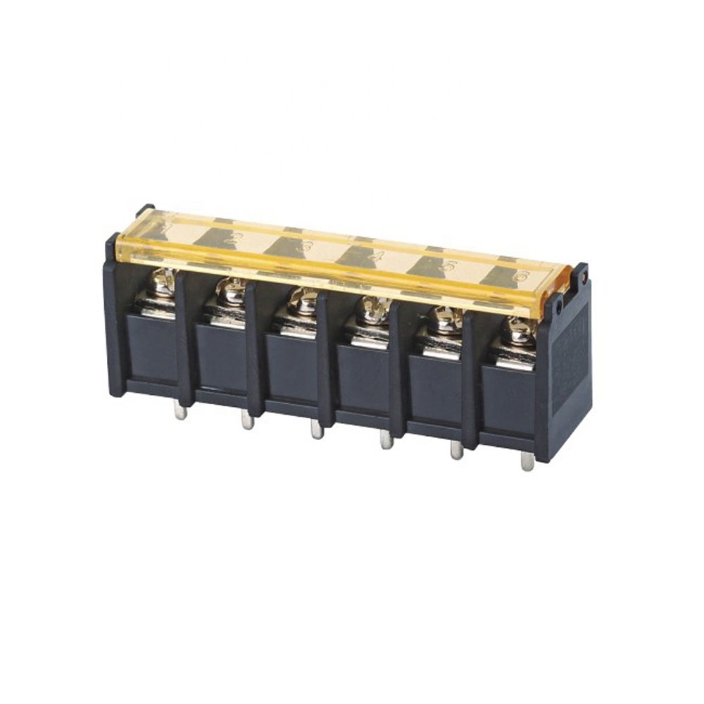 hot sales HB950M 6.35/7.62/8.25/9.5mm pitch pcb connector 30A 300V barrier terminal block with top cover for power