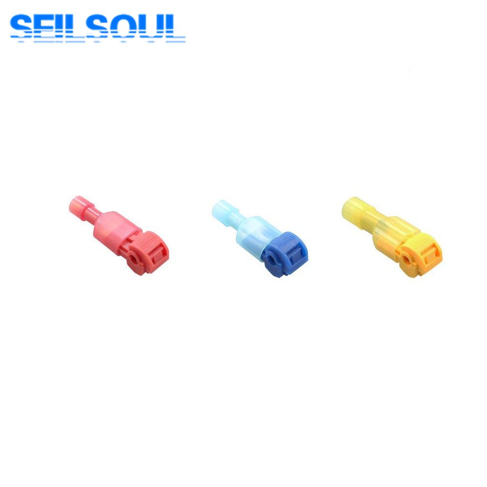 120PCS T-Tap Electrical Connectors Quick Wire Splice Taps and Insulated Male Quick Disconnect Terminals