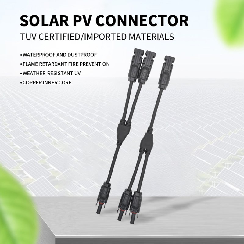 TUV high quality Y splitter solar connector IP68 1500V 30A PV connector for solar energy system