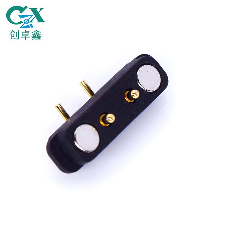 CZX 2Pins 4.0mm Magnetic Pogo Pin connector Miniature Magnetic Electronic connector For Pcb connector