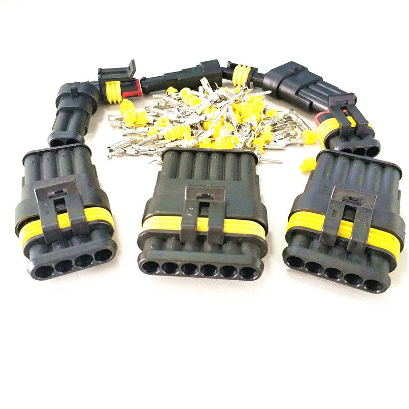 TE Tyco AMP sealed auto connector 3 pins waterproof male female connector 282087-1 282105-1