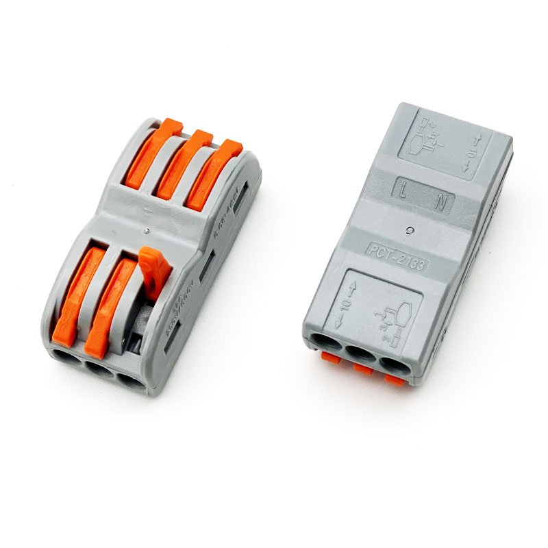 Hot selling quick connecting style 222-413 Spring splice Terminal Electric Cable Lever Wire terminal block Connectors