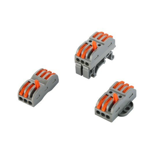 Hot selling quick connecting style 222-413 Spring splice Terminal Electric Cable Lever Wire terminal block Connectors