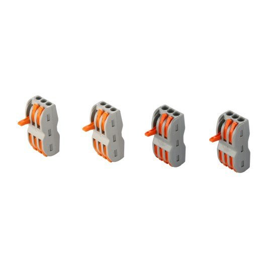 Hot selling quick connecting style 222-413 Spring splice Terminal Electric Cable Lever Wire terminal block Connectors
