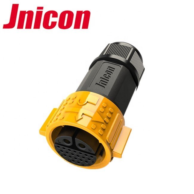 Jnicon M25 22pin male female power signal automotive waterproof wire connectors