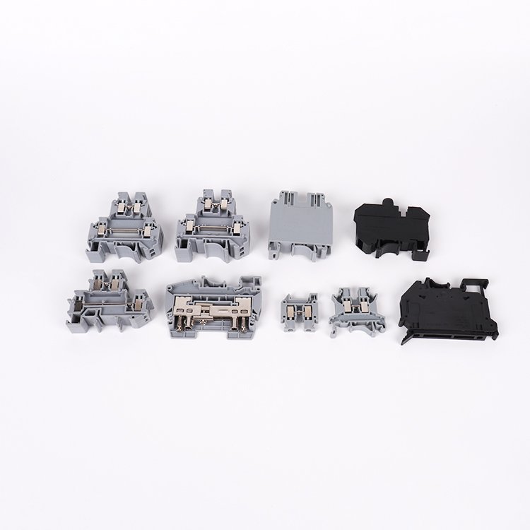 Wenzhou Wholesale Pushin Terminal Block 16mm UK-16N Replacement of Phoenix Connector copper Feed through Terminal Block