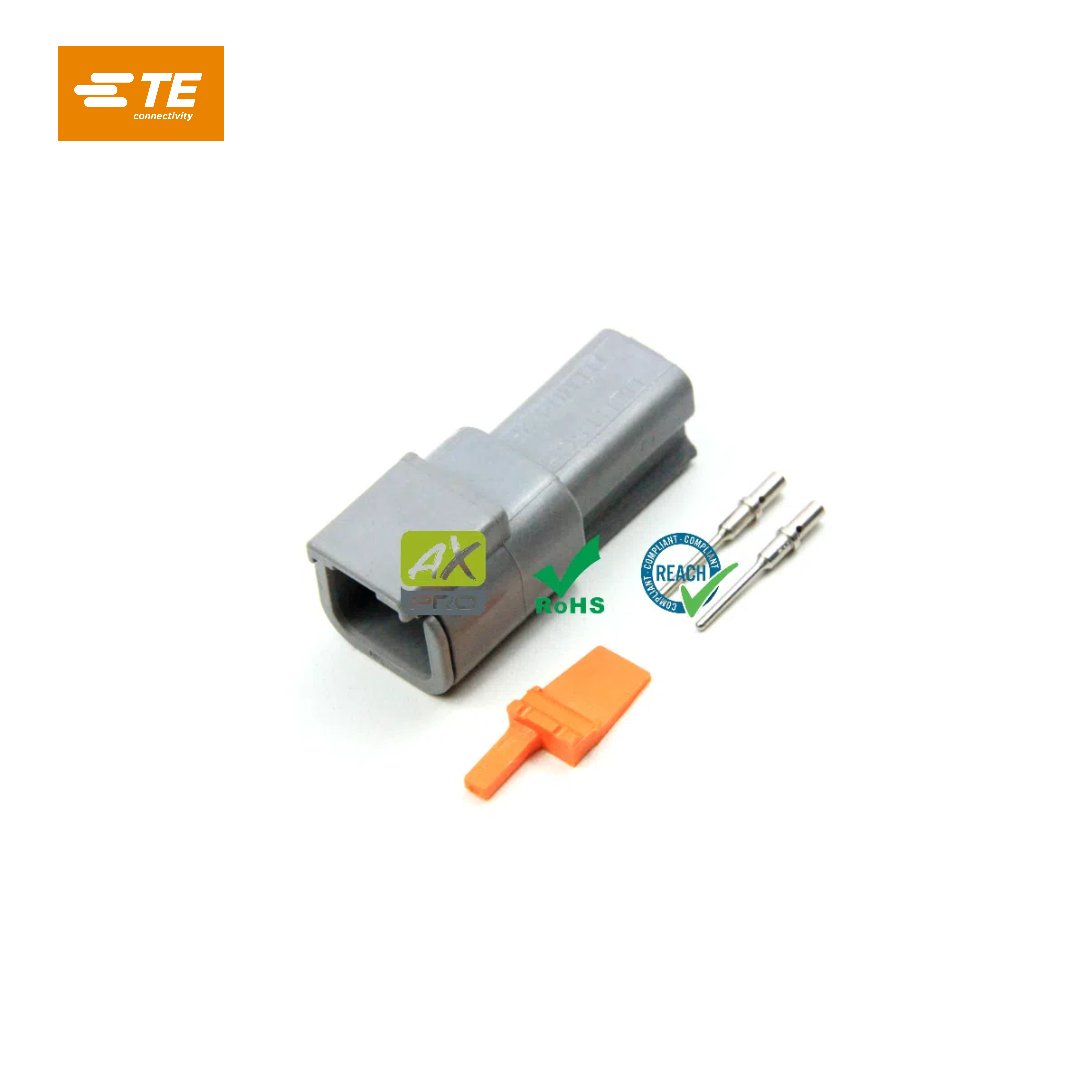Original DTM04-2P TE/TYCO/DEUTSCH DTM04 Series Waterproof Auto Connector for VW Hyundai Toyota Ford Benz Mitsu Wire Harness