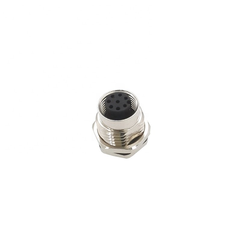 m12 microdc 8 pin sensor connector 8 pin female connector